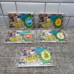 1983 Topps Fold Outs Set Of 5‎ New Sealed Complete Sets New